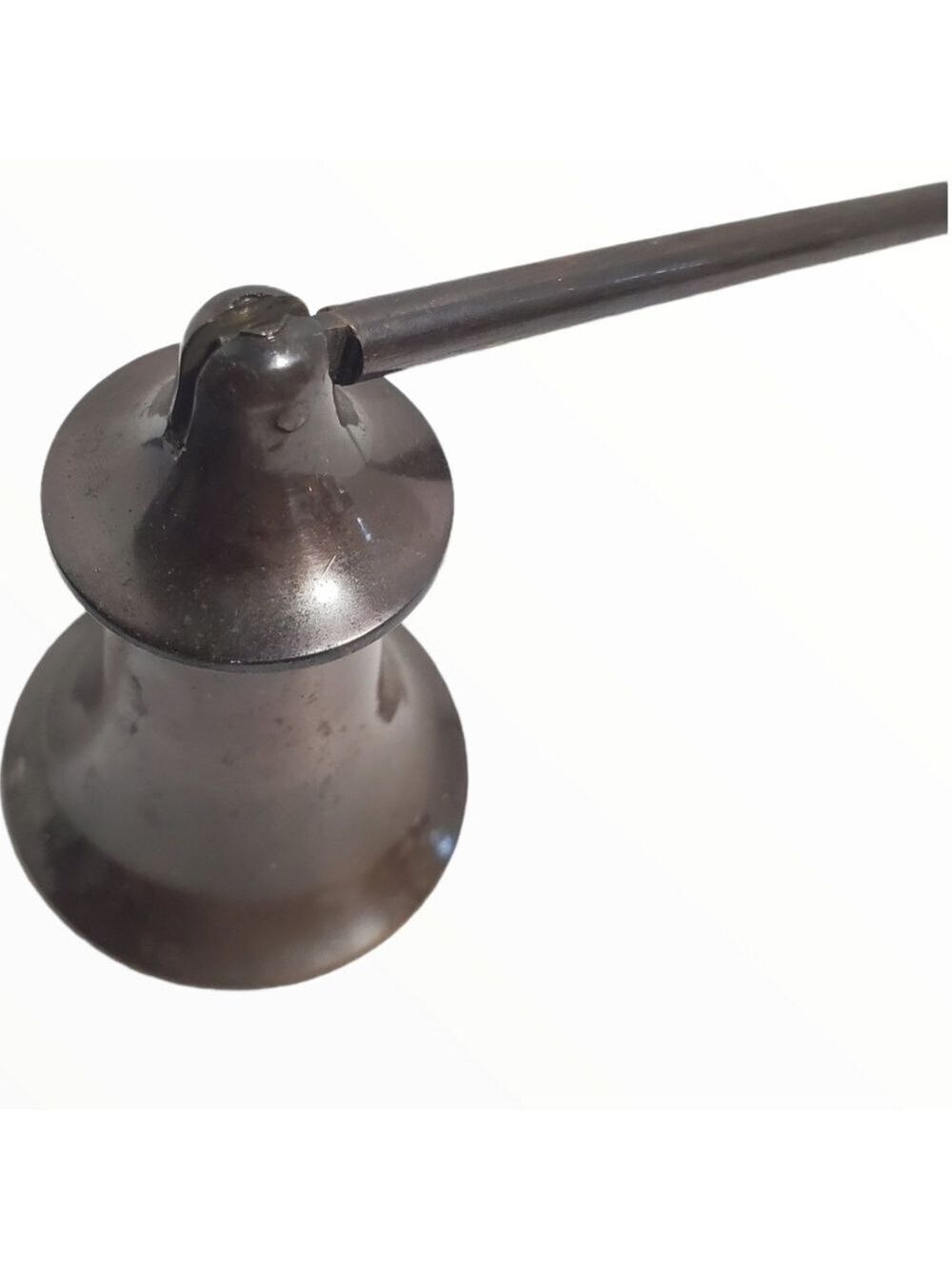 Vintage antique finish dark Metal candle snuffer Long handle - Picture 6 of 7